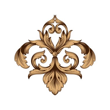 Klasik Barok süsleme vektör 