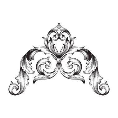 Klasik Barok süsleme vektör 