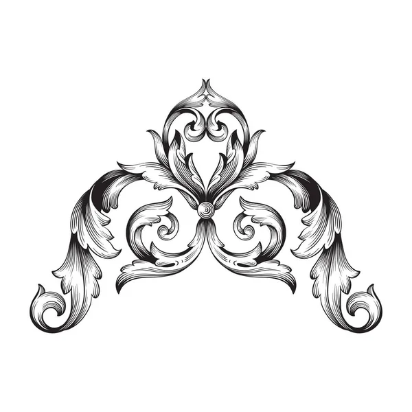 Vetor de ornamento barroco clássico —  Vetores de Stock