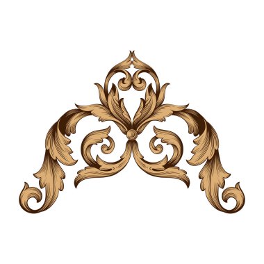 Klasik Barok süsleme vektör 