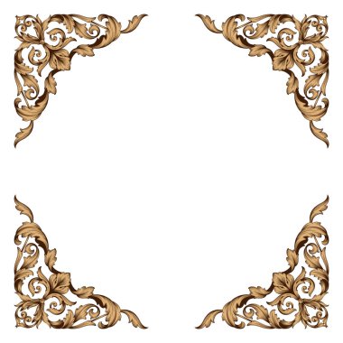 Klasik Barok süsleme vektör 
