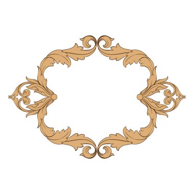 Klasik Barok süsleme vektör 