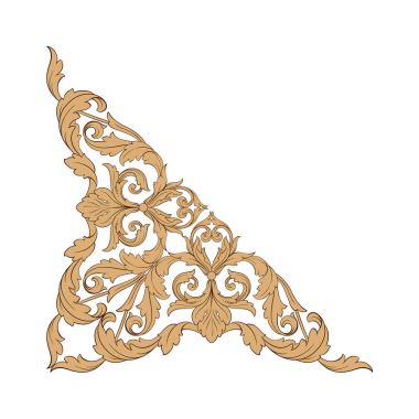 Klasik Barok süsleme vektör 