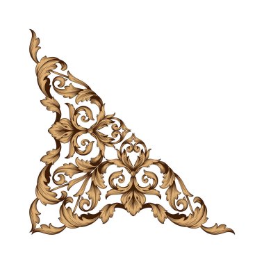 Klasik Barok süsleme vektör 