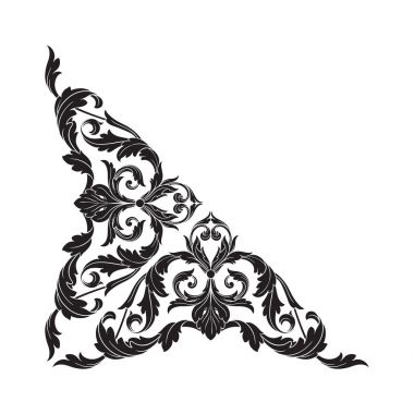 Klasik Barok süsleme vektör 
