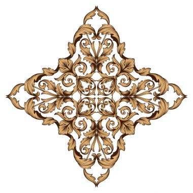 Klasik Barok süsleme vektör 