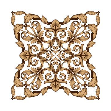 Klasik Barok süsleme vektör 