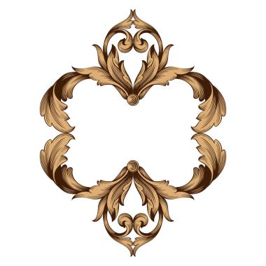 Klasik Barok süsleme vektör 