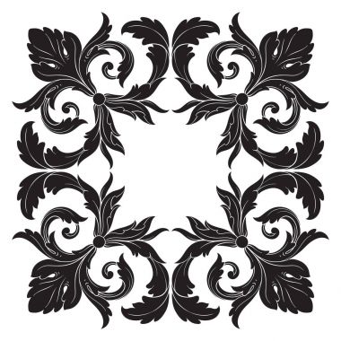 Klasik Barok süsleme vektör 