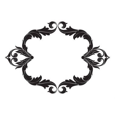 Klasik Barok süsleme vektör 