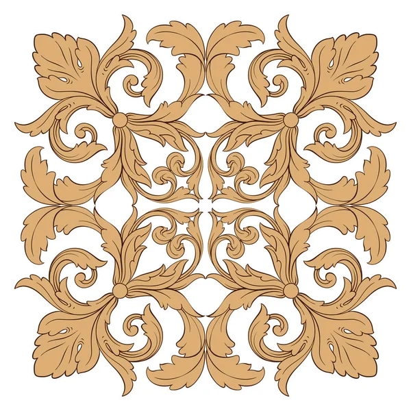 Klasická barokní ornament vektor — Stockový vektor