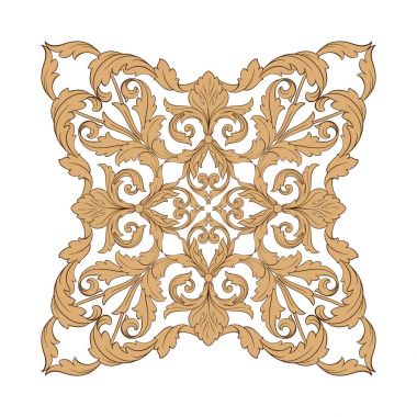 Klasik Barok süsleme vektör 