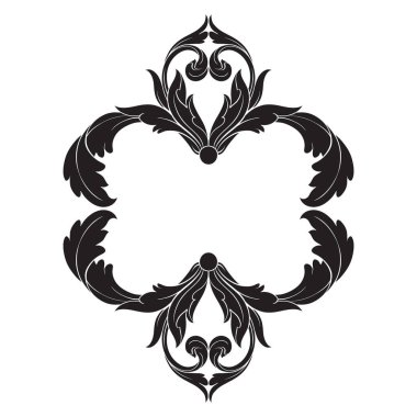 Klasik Barok süsleme vektör 