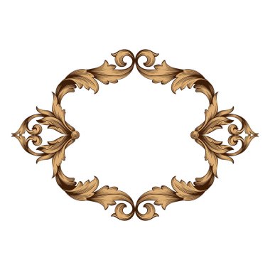 Klasik Barok süsleme vektör 