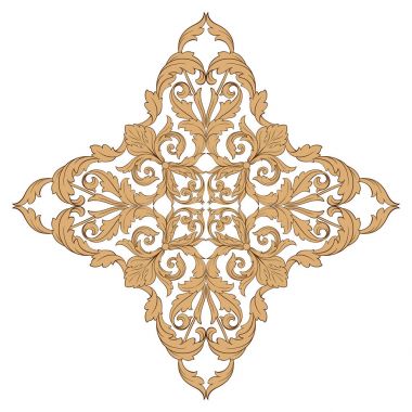 Klasik Barok süsleme vektör 