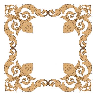 Klasik Barok süsleme vektör 