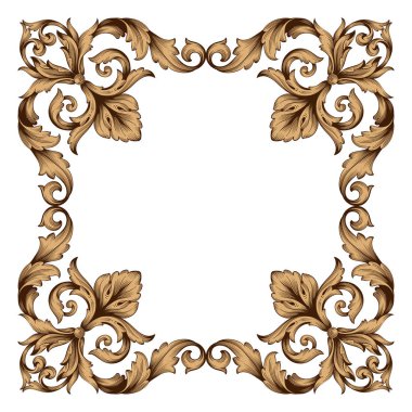 Klasik Barok süsleme vektör 