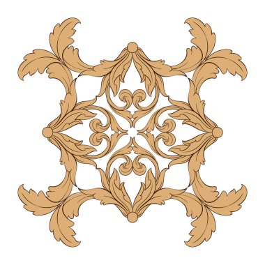 Klasik Barok süsleme vektör 