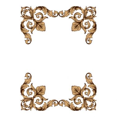 Klasik Barok süsleme vektör 
