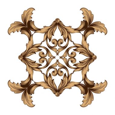 Klasik Barok süsleme vektör 