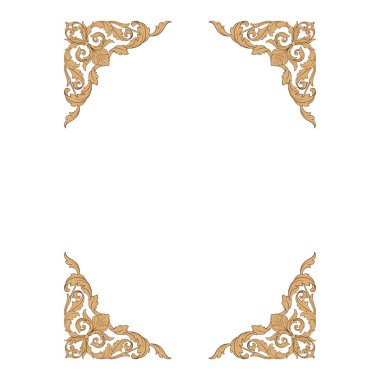 Klasik Barok süsleme vektör 