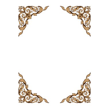 Klasik Barok süsleme vektör 