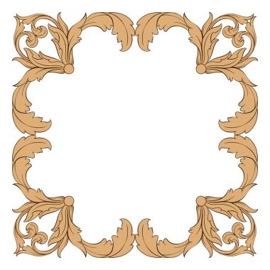 Klasik Barok süsleme vektör 