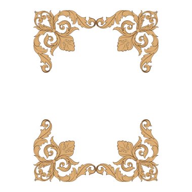 Klasik Barok süsleme vektör 