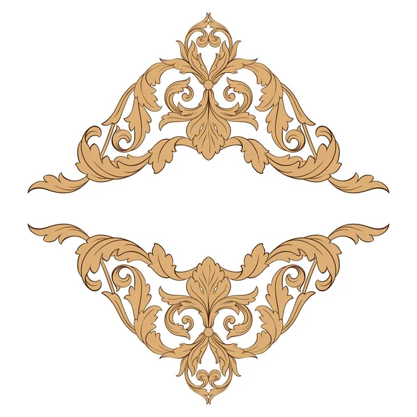 Klassieke Barok ornament vector — Stockvector