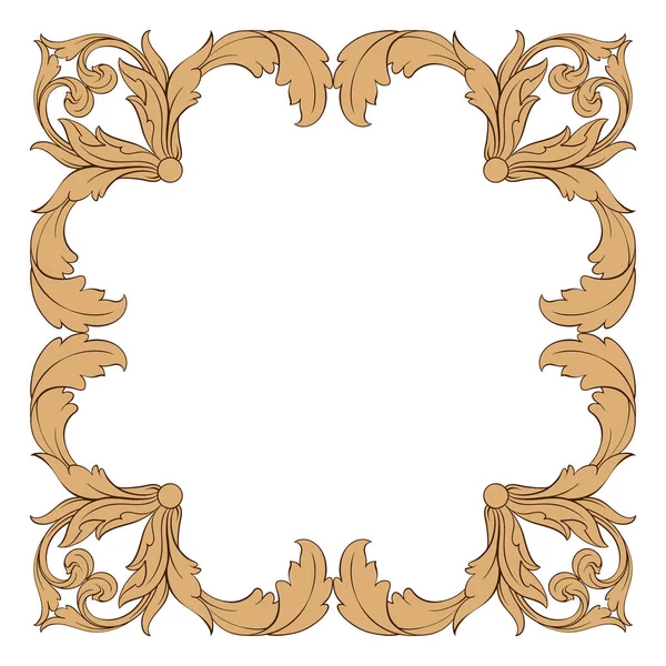 Klassieke Barok ornament vector — Stockvector