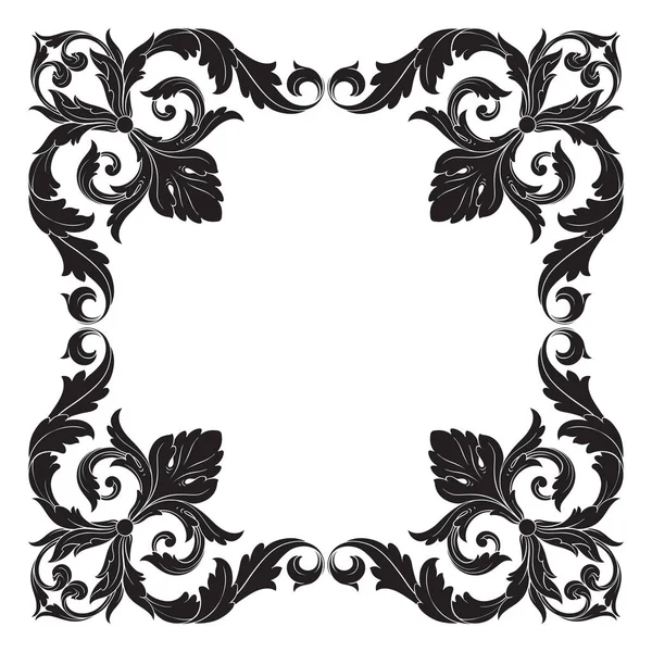 Vettore ornamento barocco classico — Vettoriale Stock