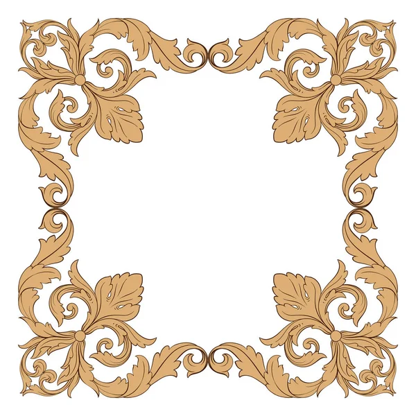 Vector clásico ornamento barroco — Vector de stock