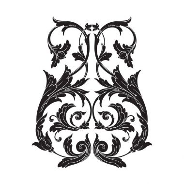 Klasik Barok süsleme vektör 