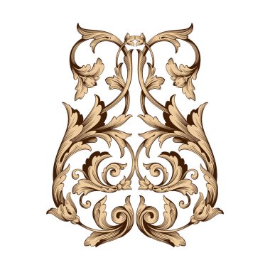 Klasik Barok süsleme vektör 
