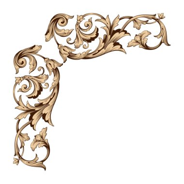 Klasik Barok süsleme vektör 