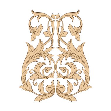 Klasik Barok süsleme vektör 