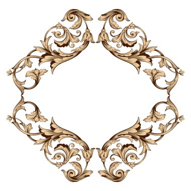 Klasik Barok süsleme vektör 