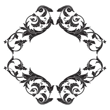 Klasik Barok süsleme vektör 