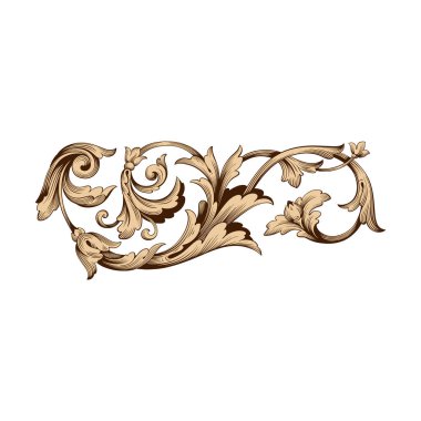 Klasik Barok süsleme vektör 