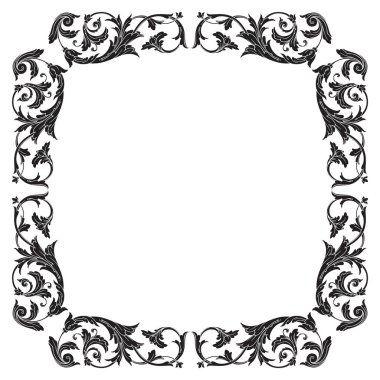 Klasik Barok süsleme vektör 