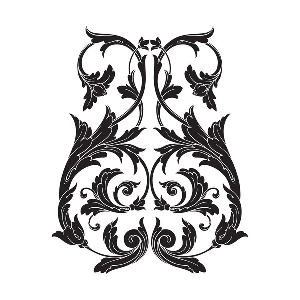 Vector clásico ornamento barroco — Archivo Imágenes Vectoriales