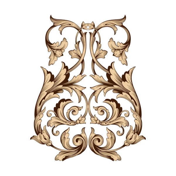 Vettore ornamento barocco classico — Vettoriale Stock