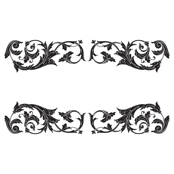 Vector clásico ornamento barroco — Vector de stock