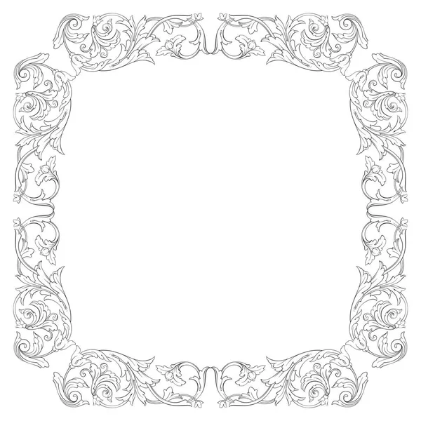 Vettore ornamento barocco classico — Vettoriale Stock