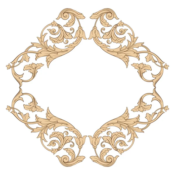 Vettore ornamento barocco classico — Vettoriale Stock