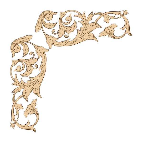 Klassieke Barok ornament vector — Stockvector