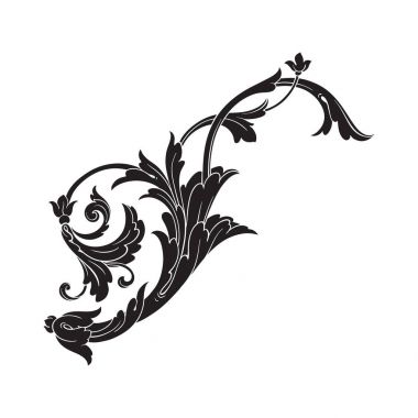Klasik Barok süsleme vektör 