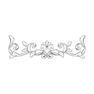 Klasik Barok süsleme vektör 