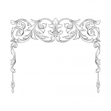 Klasik Barok süsleme vektör 