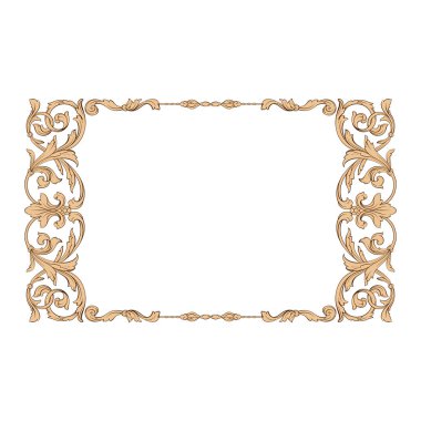 Klasik Barok süsleme vektör 